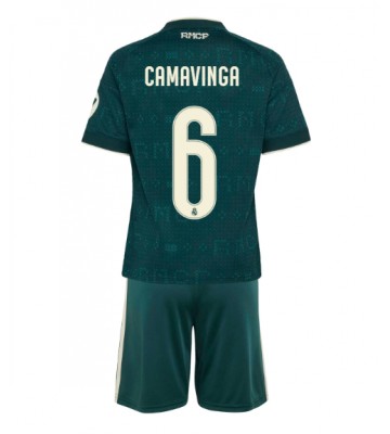 Real Madrid Eduardo Camavinga #6 Replika Bortatröja Barn 2026-27 Kortärmad (+ Korta byxor)
